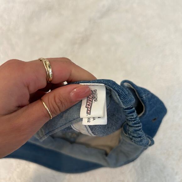 Powderpuff VTG Denim Baseball Hat Embroidered 100% Cotton Unisex - Picture 3 of 6